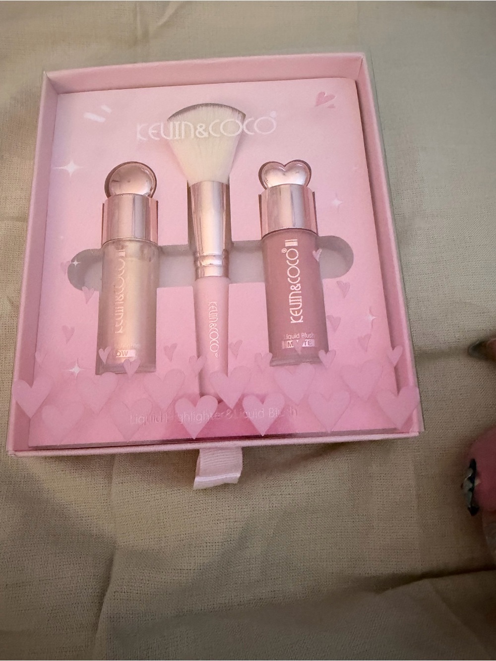 Kevin & CoCo Liquid Highlighter & Blush Set with Brush